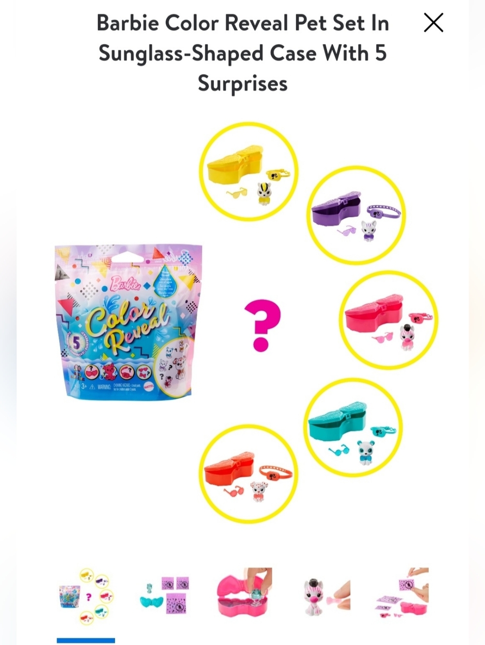 NWT Barbie Color Reveal Barbie‎ Pet Surprise Toy Blind Pack NIP SEALED